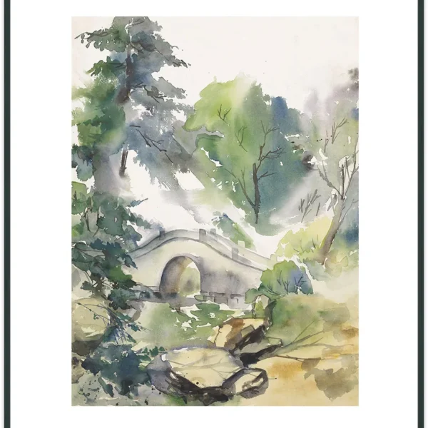 A stone bridge at Huishan hill