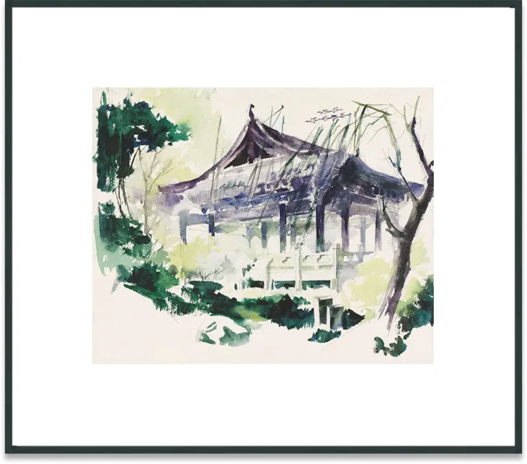 Lonely Crane Veranda in the Shen's Garden