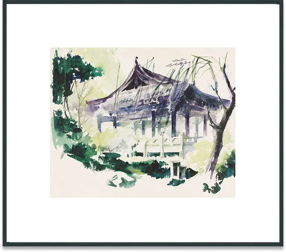 Lonely Crane Veranda in the Shen's Garden