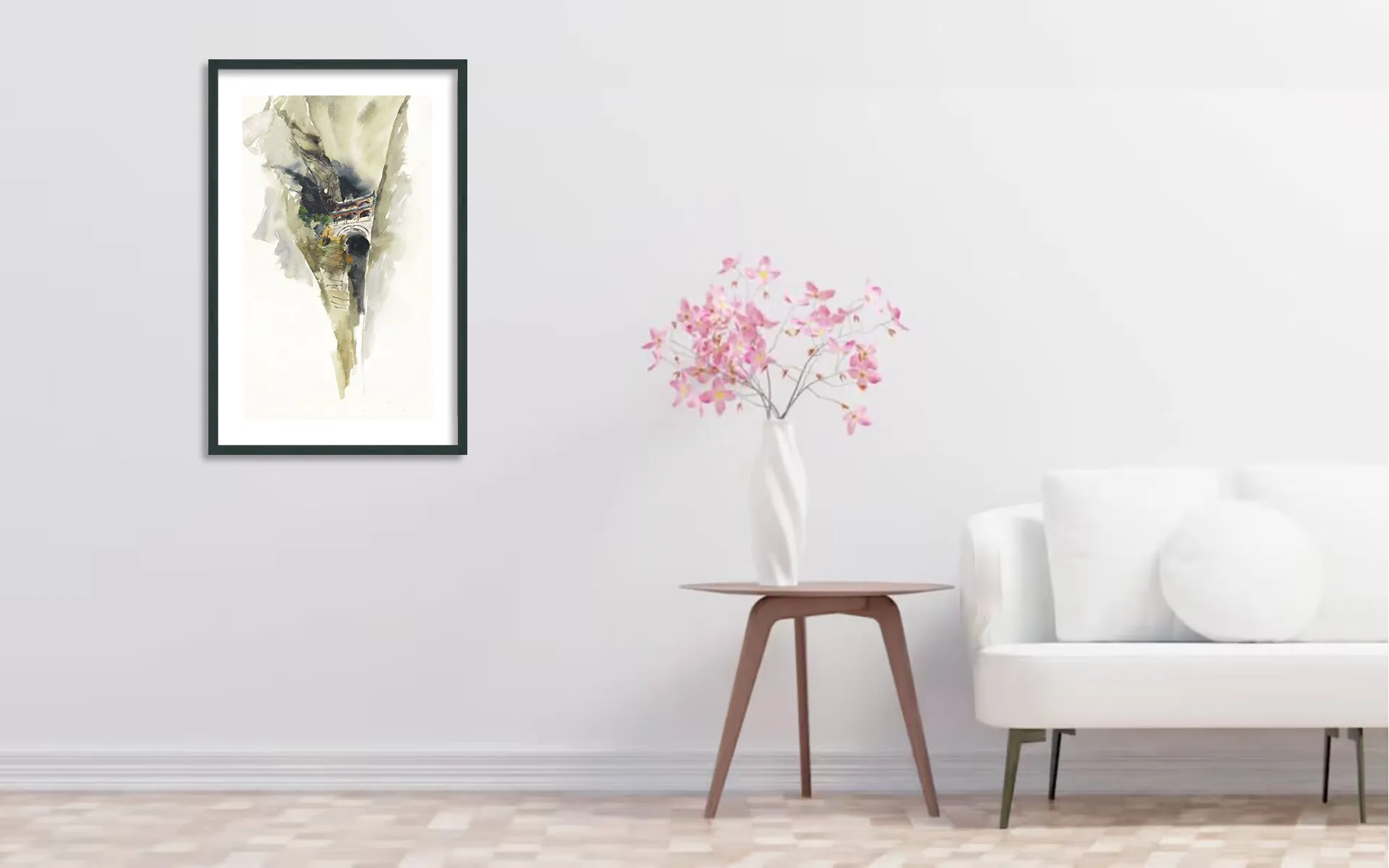 Palace spanning two cliffs of Cangyan Mountain